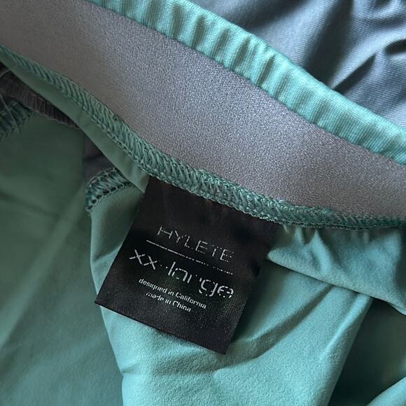 Hylete Helix XX-Large Athletic Training Shorts Green Gray 11” Inseam - Picture 2 of 6